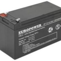 BATTERY 12V 7.2AH VRLA/EP7.2-12 T2 EUROPOWER EMU