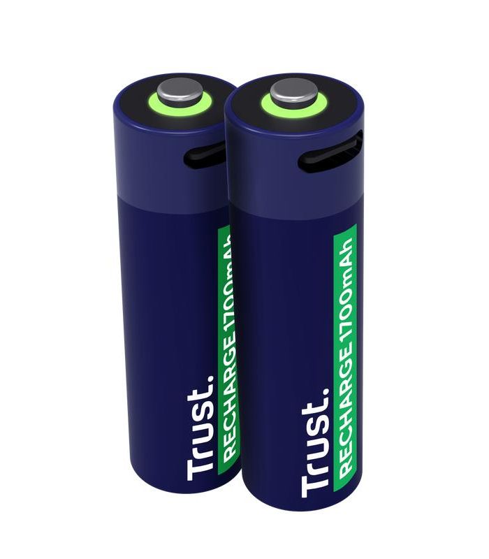 BATTERY RECH. LI-ION AA 1.5V/1700MAH USB-C 2P 25584 TRUST