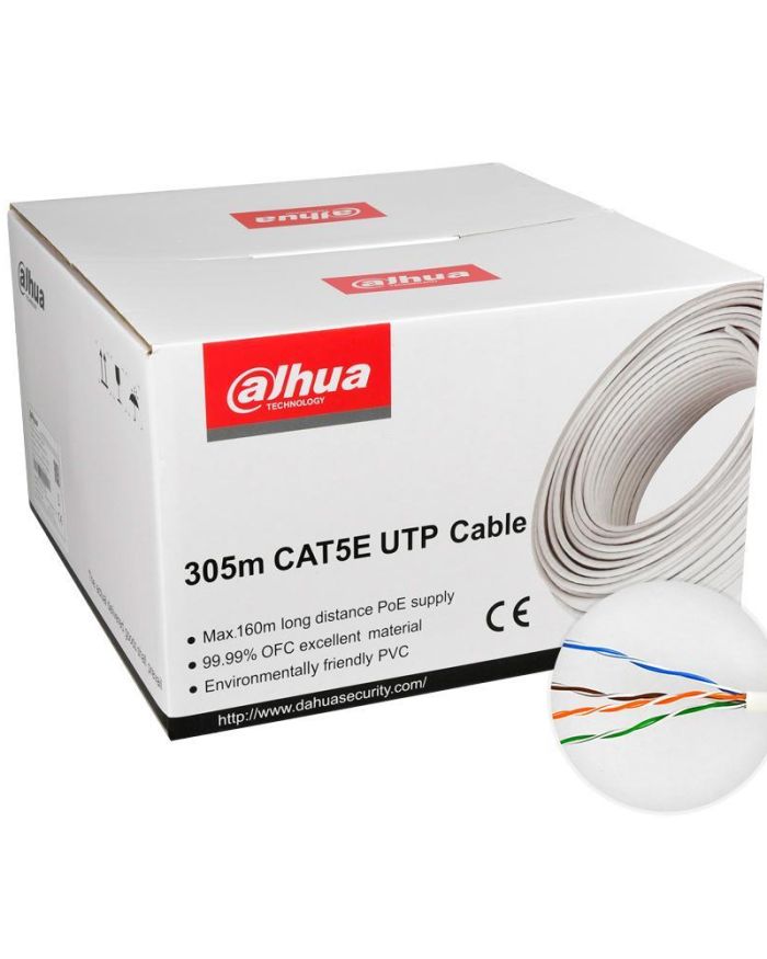 CABLE CAT5E UTP 305M WHITE/PFM920I-5EUN DAHUA