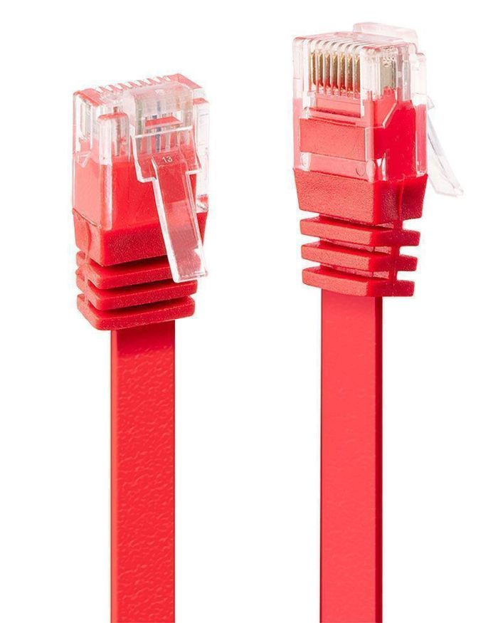 CABLE CAT6 U/UTP 0.3M/RED 47510 LINDY