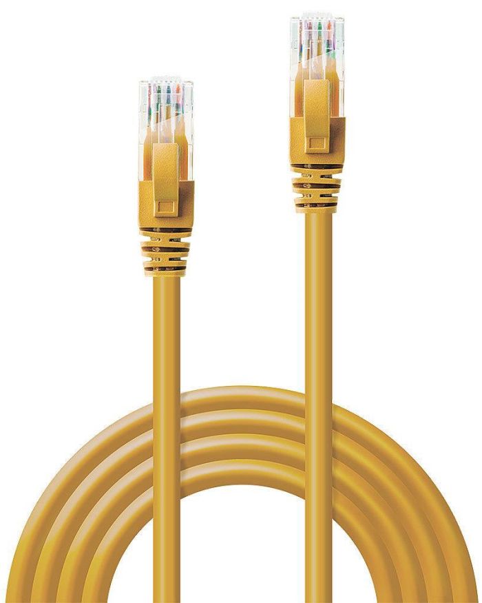 CABLE CAT6 U/UTP 3M/YELLOW 48064 LINDY