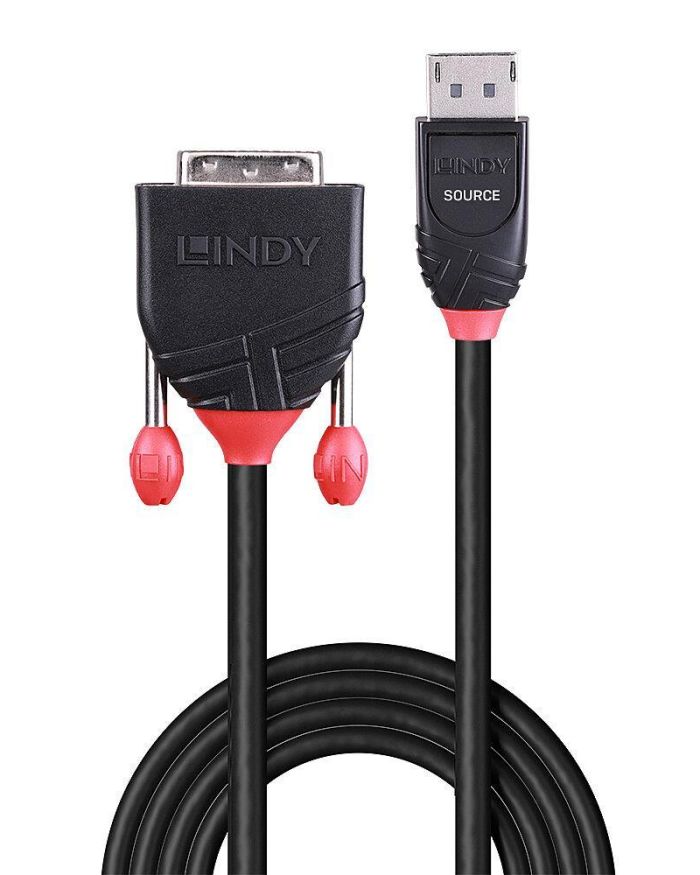 CABLE DISPLAY PORT TO DVI-D 2M/BLACK 41491 LINDY