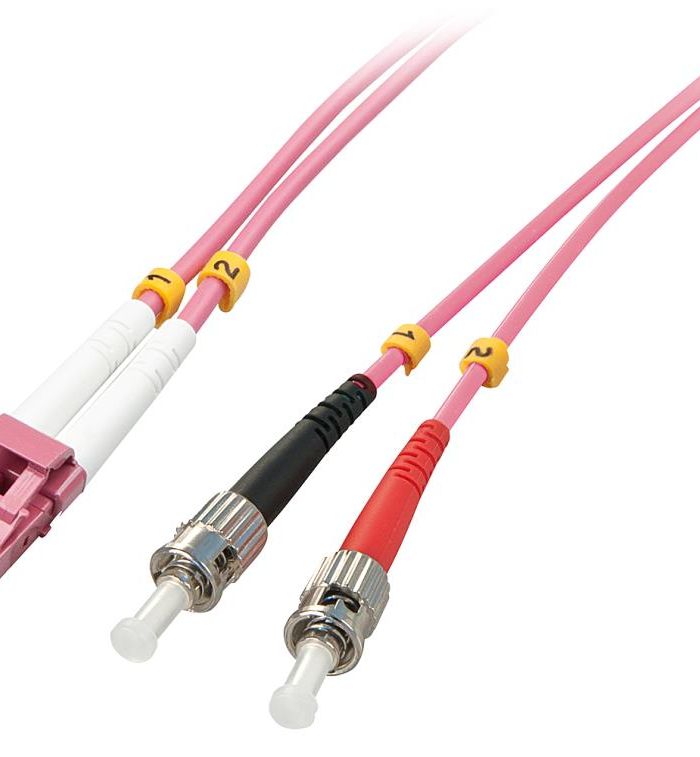CABLE FIBRE OPTIC LC/ST OM4/1M 46350 LINDY