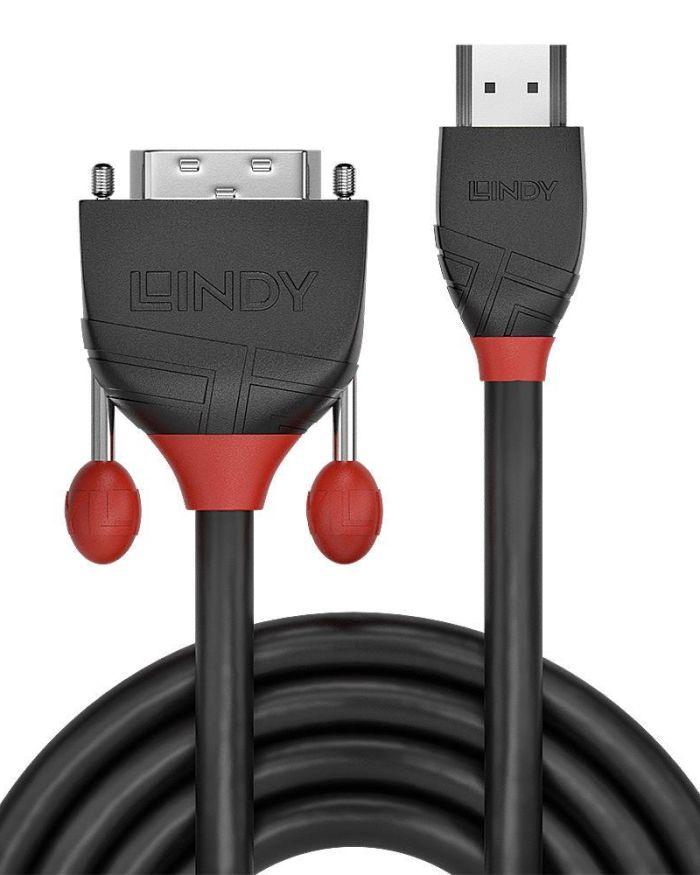CABLE HDMI-DVI 2M/BLACK 36272 LINDY