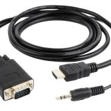 CABLE HDMI-VGA +3.5MM/3M A-HDMI-VGA-03-10 GEMBIRD