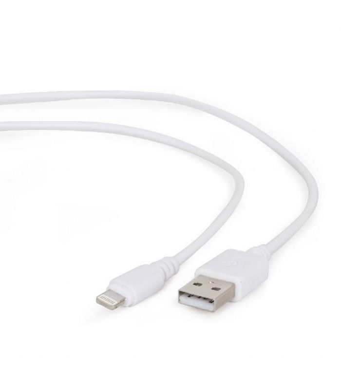 CABLE LIGHTNING TO USB2 1M/CC-USB2-AMLM-W-1M GEMBIRD