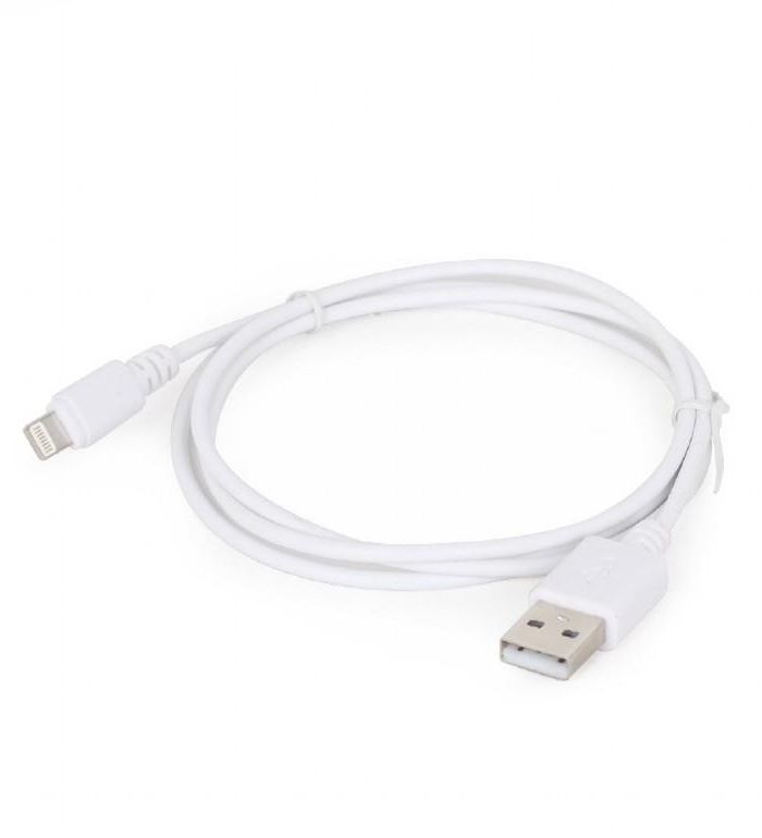 CABLE LIGHTNING TO USB2 2M/WHT CC-USB2-AMLM-2M-W GEMBIRD