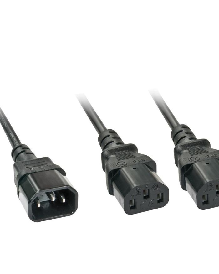 CABLE POWER C14 TO 2X C13/2M 30039 LINDY