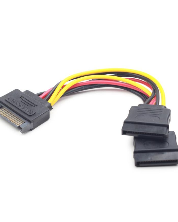 CABLE POWER SPLITTER SATA/0.15M CC-SATAM2F-01 GEMBIRD