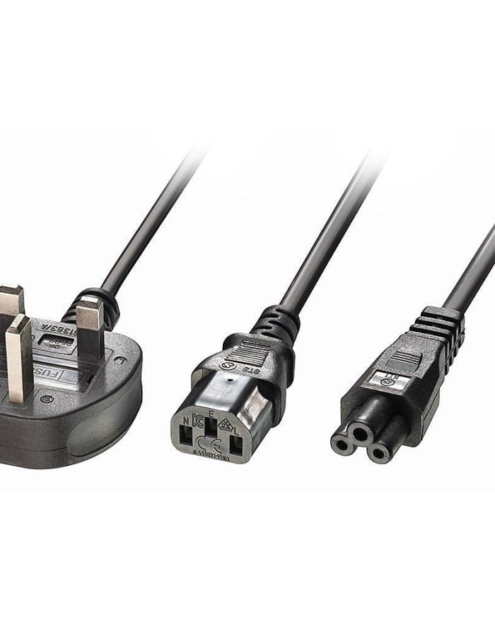 CABLE POWER UK 3 PIN TO C13&C5/2.5M 30374 LINDY