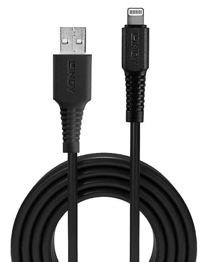 CABLE USB-A TO LIGHTNING 2M/BLACK 31321 LINDY