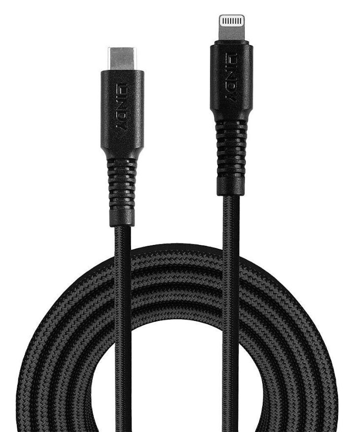 CABLE USB-C TO LIGHTNING 3M/REINFORCED 31288 LINDY