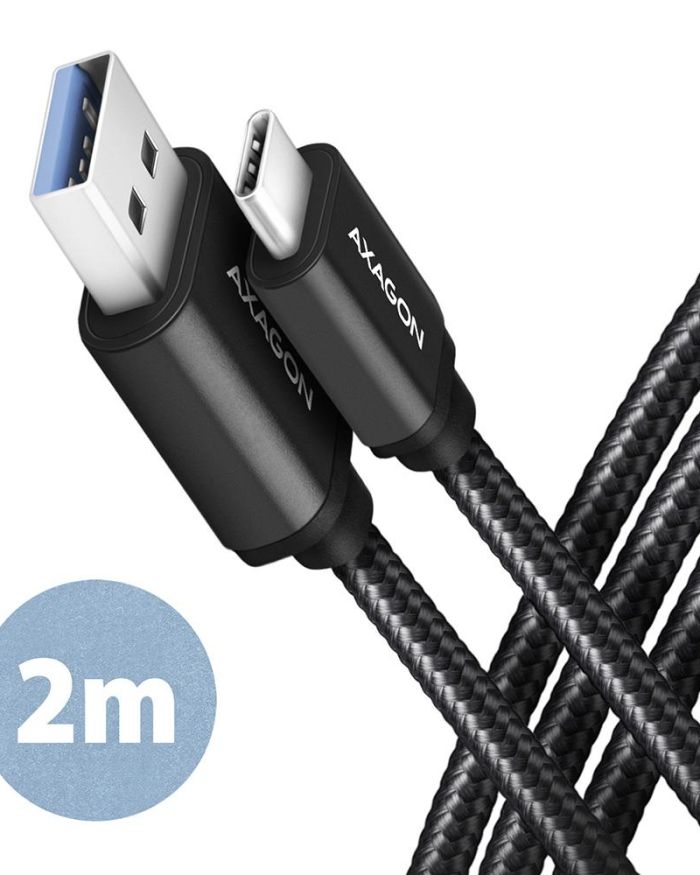 CABLE USB-C TO USB3.2 2M/BLACK BUCM3-AM20AB AXAGON