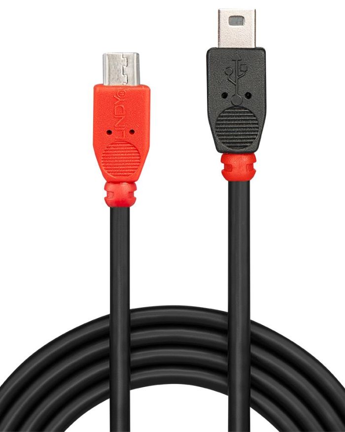 CABLE USB2 MICRO-B TO MINI-B/0.5M 31717 LINDY