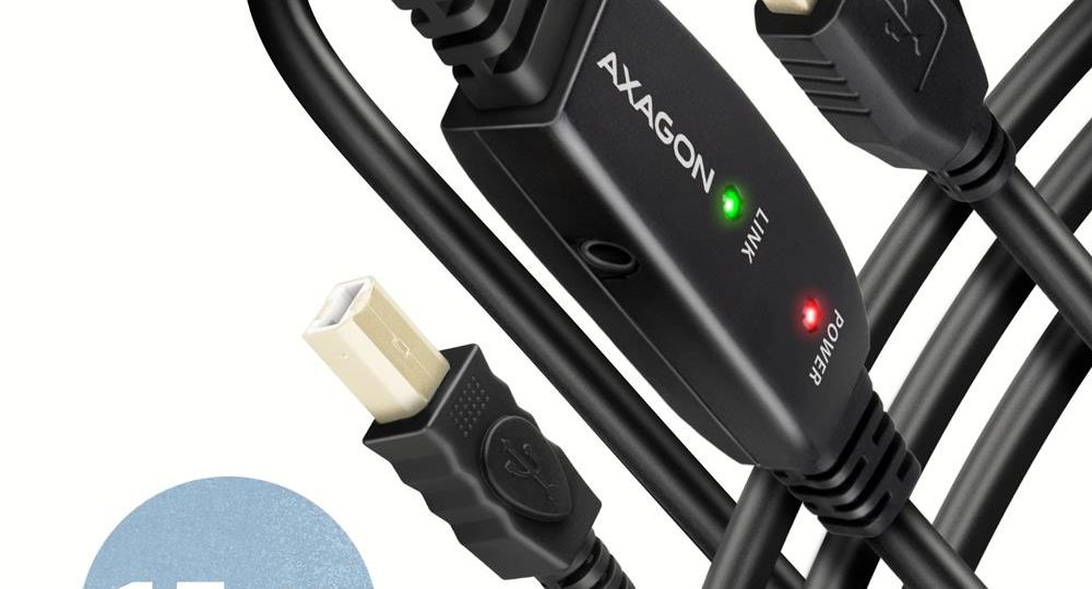 CABLE USB2.0 A-M/B-M ACTIVE/15M ADR-215B AXAGON