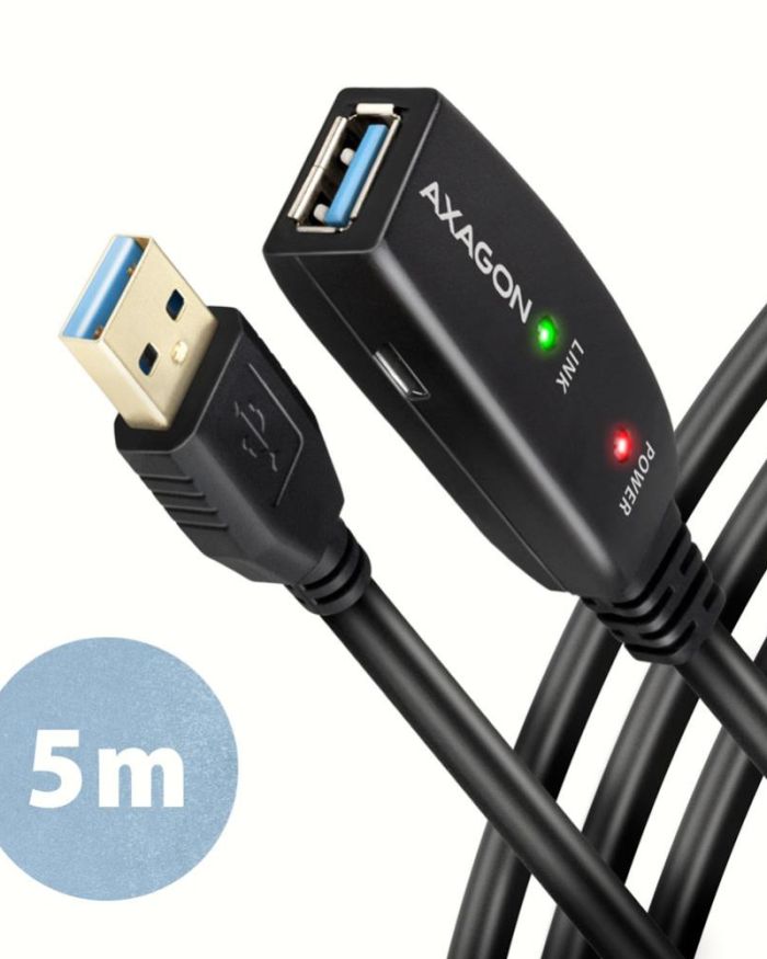 CABLE USB3.2 A-M/A-F ACTIVE/5M ADR-305 AXAGON