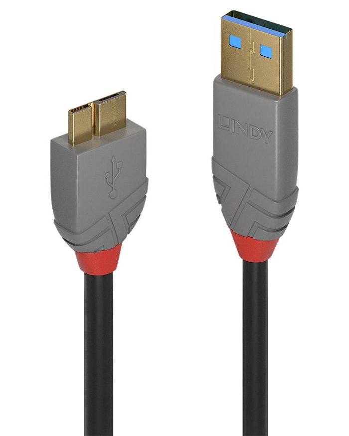 CABLE USB3.2 A TO MICRO-B 0.5M/ANTHRA 36765 LINDY