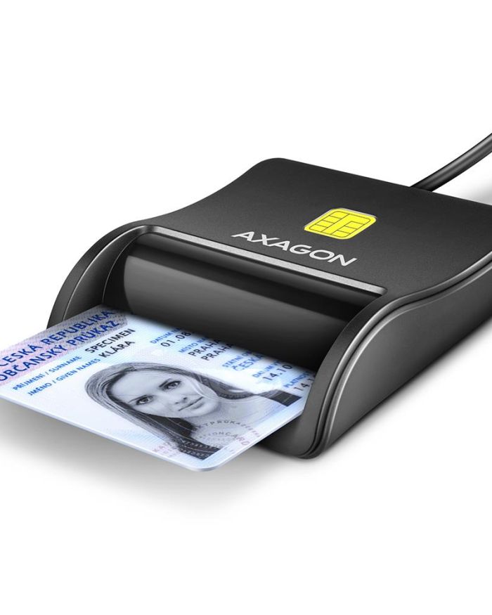 CARD READER FLAT SMARTCARD/USB2.0 1.3M CRE-SM3N AXAGON