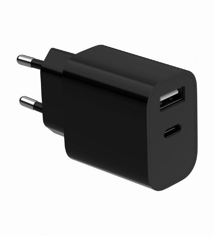 CHARGER USB UNIVERSAL BLACK/2P TA-UC-2AC12-01-BK GEMBIRD