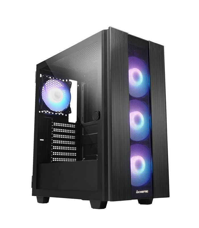 Case|CHIEFTEC|HUNTER 2|MidiTower|Not included|ATX|MicroATX|MiniITX|Colour Black|GS-02B-OP