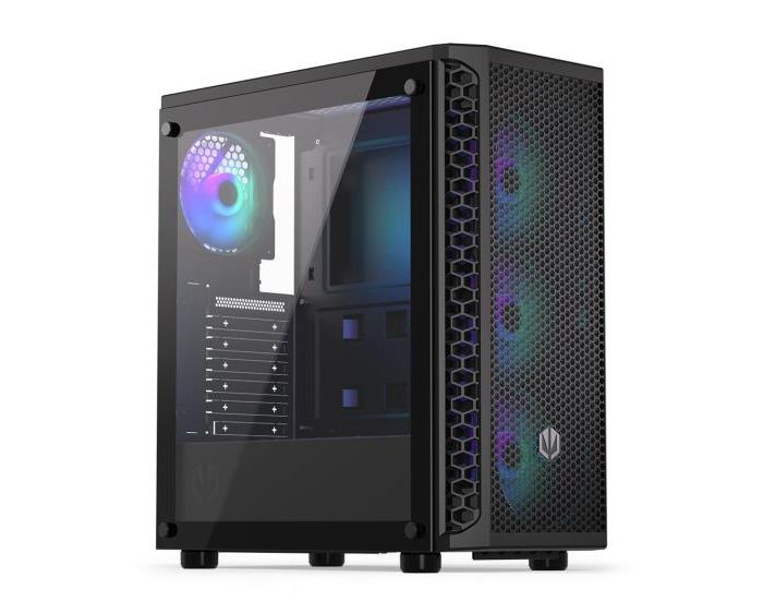 Case|ENDORFY|Signum 300 ARGB|MidiTower|Case product features Transparent panel|Not included|ATX|MicroATX|MiniITX|Colour Black|EY2A006