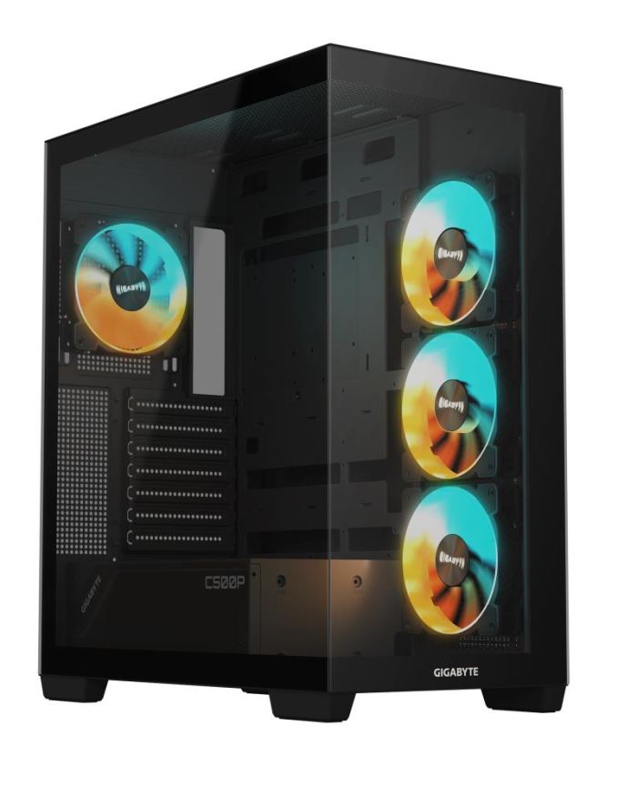 Case|GIGABYTE|GB-C500P ST|MidiTower|Case product features Transparent panel|ATX|MicroATX|MiniITX|Colour Black|GB-C500PST