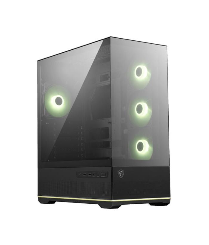 Case|MSI|MAG PANO 110R PZ|MidiTower|Case product features Transparent panel|Not included|Colour Black|MAGPANO110RPZ