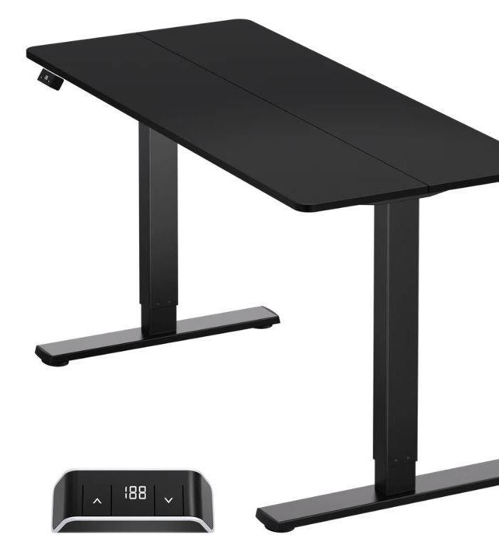 DESK MOTORISED/BLACK WDT221E-B ONKRON