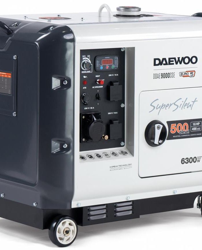 DIESEL GENERATOR 6.3KW 230V/DDAE 9000SSE DAEWOO