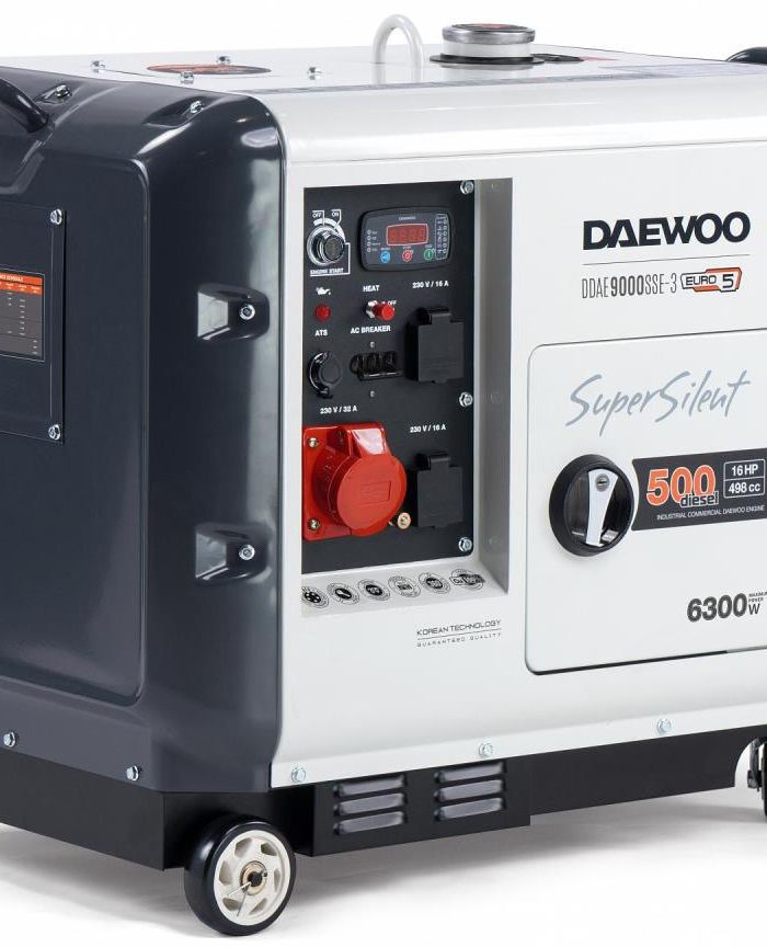 DIESEL GENERATOR 6.3KW 380V/DDAE 9000SSE-3 DAEWOO