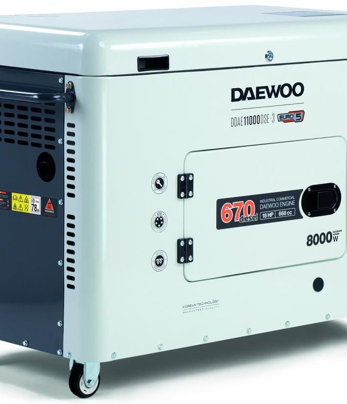 DIESEL GENERATOR 8.0KW 380V/DDAE 11000DSE-3 DAEWOO