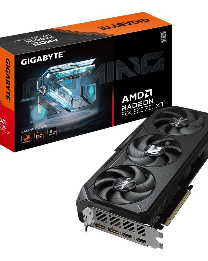 Graphics Card|GIGABYTE|AMD|Radeon RX 9070 XT|16 GB|GDDR6|256 bit|PCI Express 5.0|Active|R9070XTGAMINGOC-16GD1.0