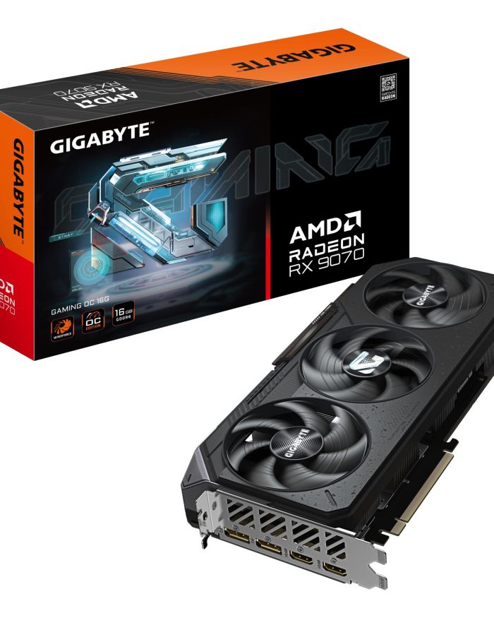 Graphics Card|GIGABYTE|AMD|Radeon RX 9070|16 GB|GDDR6|256 bit|PCI Express 5.0|Active|R9070GAMINGOC-16GD1.0