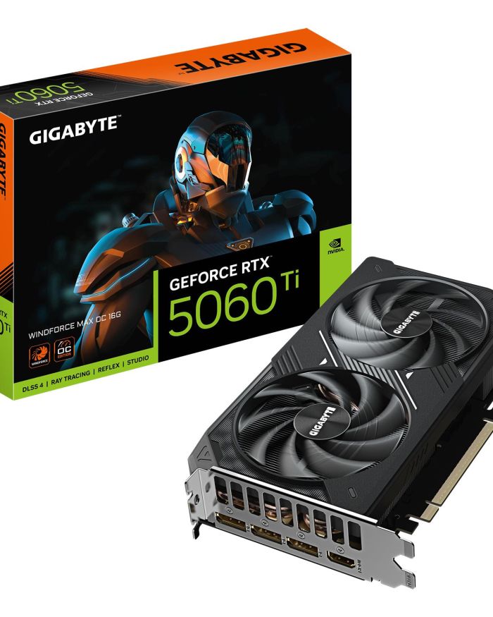 Graphics Card|GIGABYTE|NVIDIA|GeForce RTX 5060 Ti|2587 MHz|16 GB|GDDR7|128 bit|PCI Express 5.0|Active|N506TWF2MAXOC-16GD