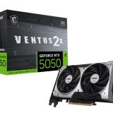 Graphics Card|MSI|NVIDIA GeForce RTX 5050|8 GB|GDDR6|128 bit|PCIE 5.0 16x|Dual Slot Fansink|RTX50508GVENTUS2XOC