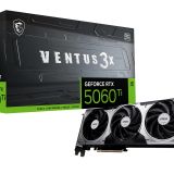 Graphics Card|MSI|NVIDIA GeForce RTX 5060 Ti|16 GB|GDDR7|128 bit|PCIE 5.0 16x|Triple slot Fansink|1xHDMI|3xDisplayPort|RTX5060TI16GVEN3XOC