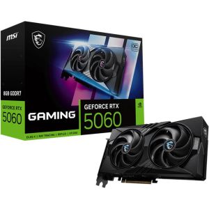 Graphics Card|MSI|NVIDIA GeForce RTX 5060|8 GB|GDDR7|128 bit|PCIE 5.0 16x|Dual Slot Fansink|RTX50608GGAMINGOC