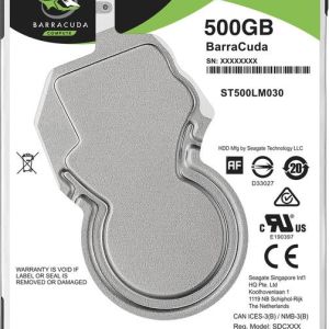 HDD|SEAGATE|Barracuda|500GB|SATA 3.0|128 MB|5400 rpm|2,5″|Thickness 7mm|ST500LM030