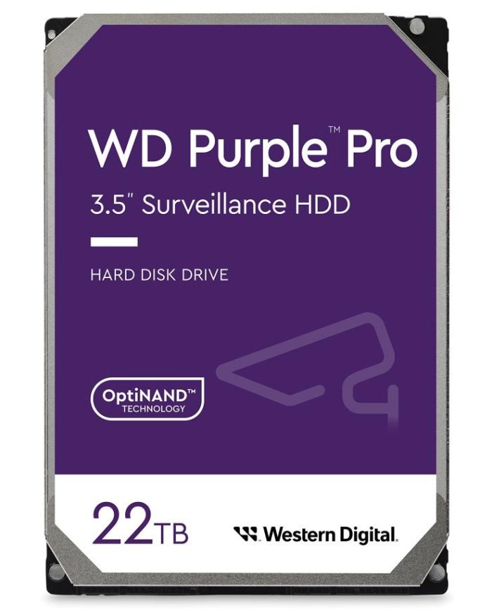 HDD|WESTERN DIGITAL|Purple Pro|22TB|512 MB|7200 rpm|3,5″|WD221PURP