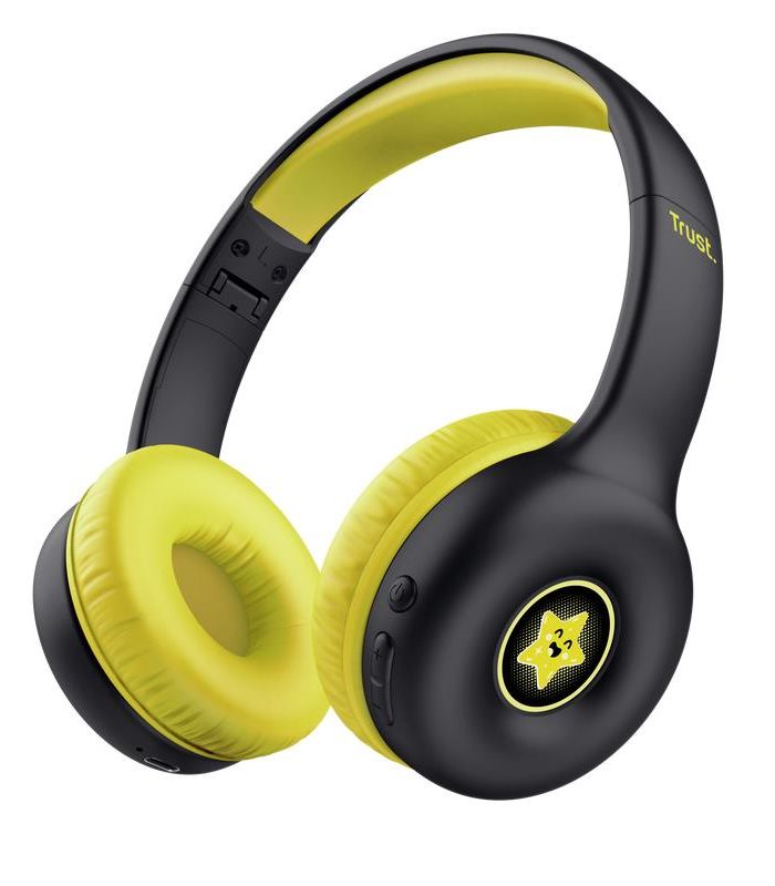 HEADPHONES WRL NOUNA KIDS/BLACK 25405 TRUST