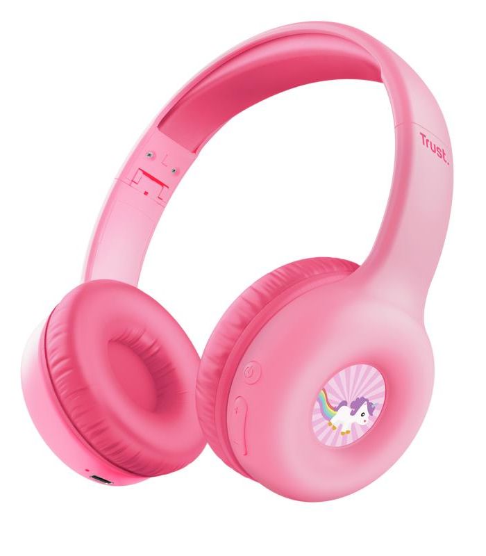 HEADPHONES WRL NOUNA KIDS/PINK 25274 TRUST