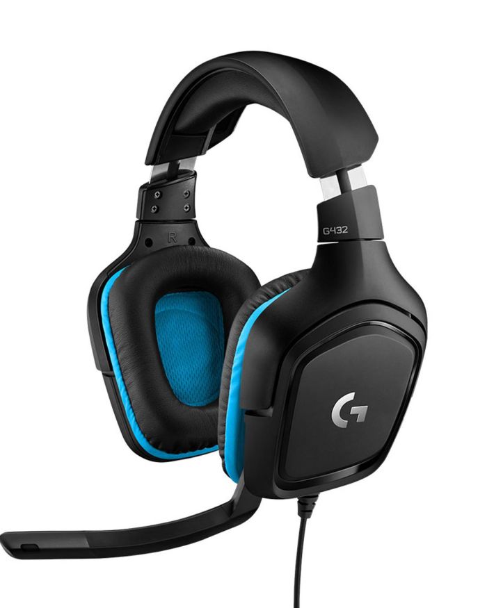 HEADSET GAMING G432/BLACK 981-000770 LOGITECH