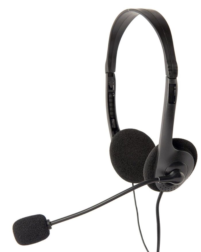 HEADSET STEREO/BLACK MHS-123 GEMBIRD