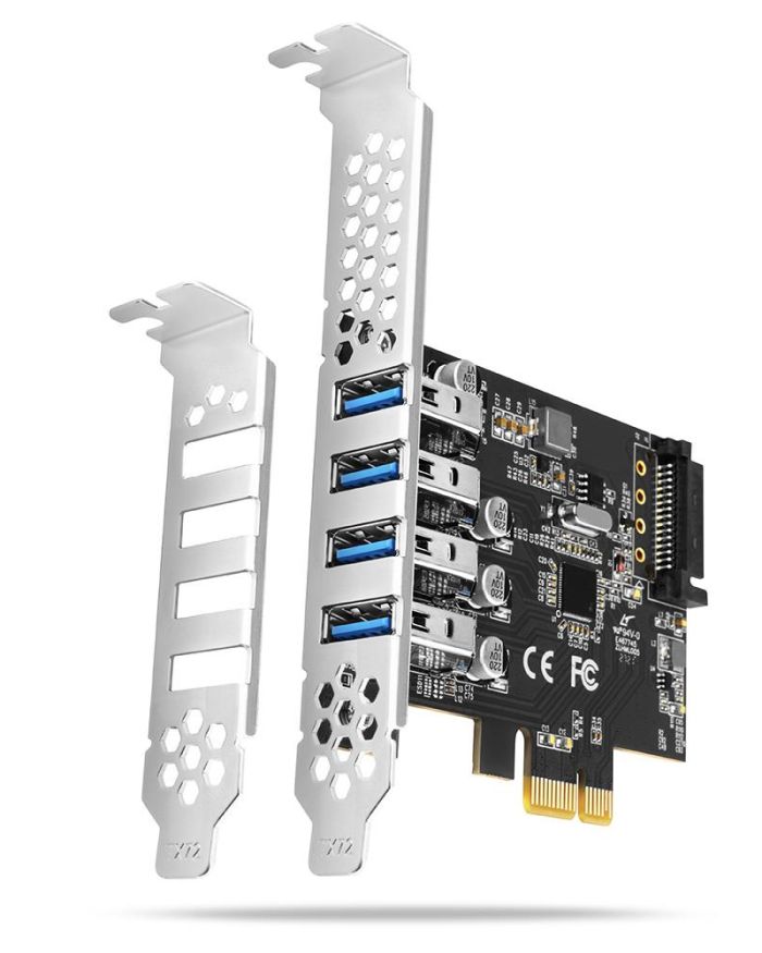 I/O CARD USB PCIE 4PORT/PCEU-43RS AXAGON
