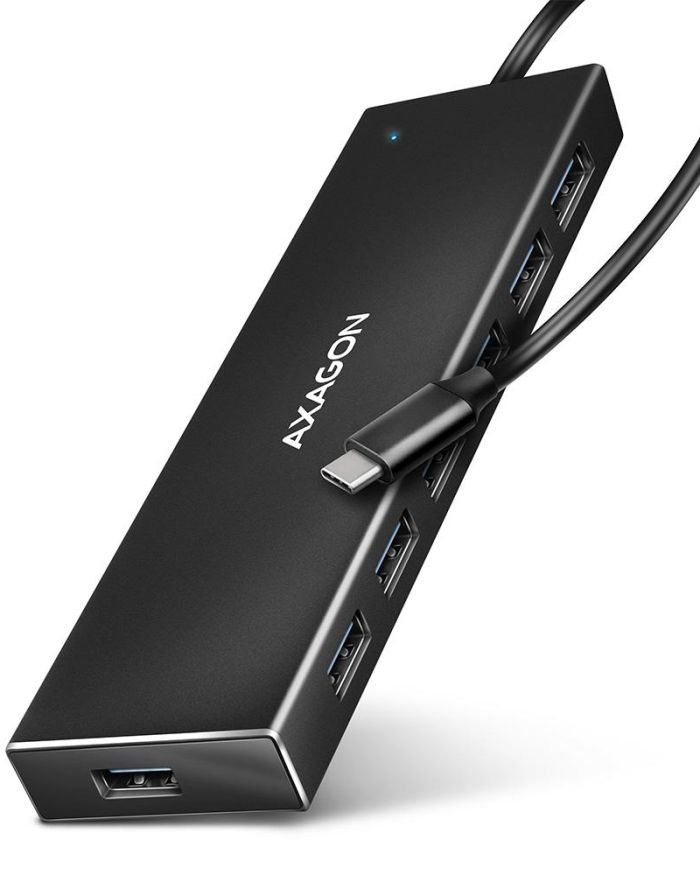 I/O HUB USB-C 7PORT FLAT/0.3M HUE-F7C AXAGON