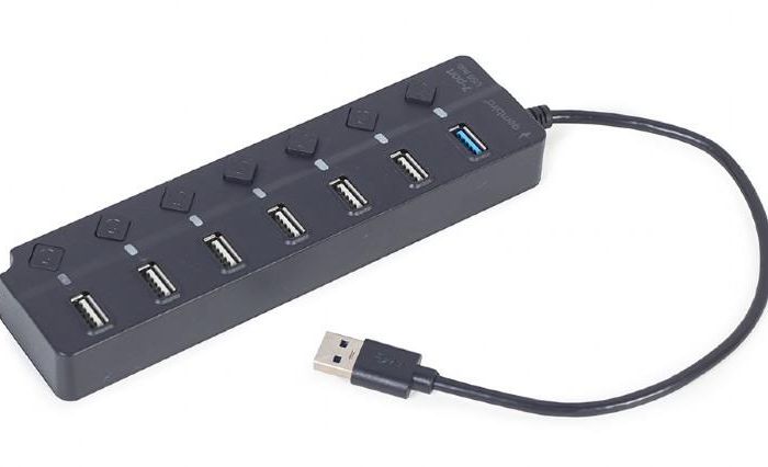 I/O HUB USB3 7PORT/UHB-U3P1U2P6P-01 GEMBIRD