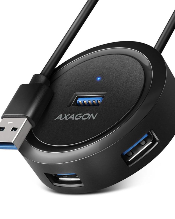 I/O HUB USB3.2 4PORT ROUND/0.3M HUE-P1A AXAGON