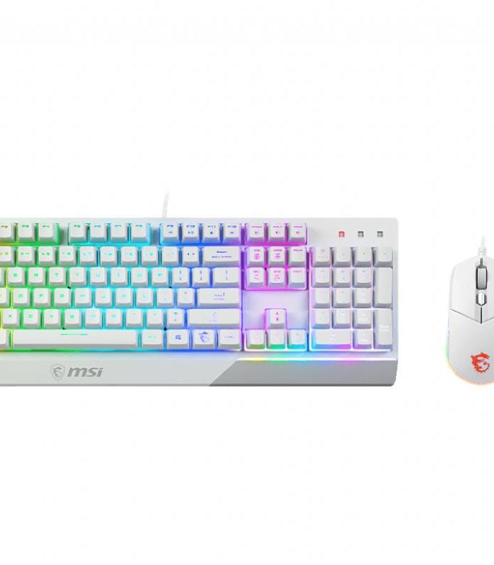 KEYBOARD +MOUSE/VIGOR GK30 COMBO WHITE US MSI