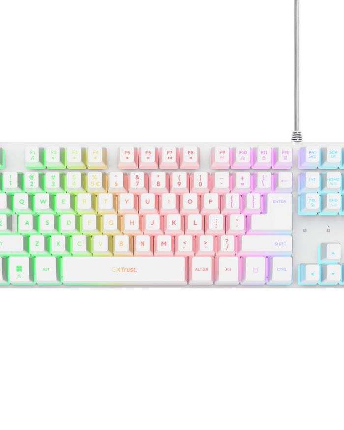 KEYBOARD USB GXT 833W THADO/TKL ENG WHITE 25894 TRUST