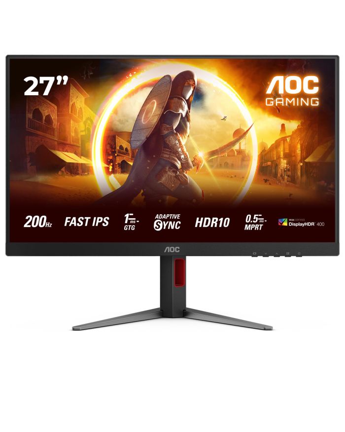 LCD Monitor|AOC| 68.6 cm (27″)|1920 x 1080 pixels|Full HD|Native aspect ratio 16:9|LED|Flat|27G4HA